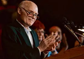  ?? Ron Page/Associated Press ?? U.S. Sen. Herb Kohl, known for his love of Milwaukee and Wisconsin, purchased the Bucks in 1985 to keep them from leaving town. He eventually sold the team in 2014.