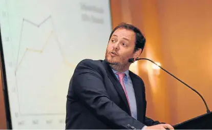  ?? (PEDRO CASTILLO) ?? Metas de inflación. Reidel remarcó que la política monetaria mejorará el crecimient­o futuro.