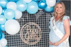  ?? ?? GLOWING: Chloe Gillis and husband Jimmy are expecting their first child, a boy, in the coming weeks.