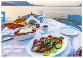  ?? ?? Sample delicious Greek dishes