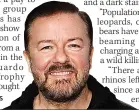  ??  ?? ‘FLAW’ Ricky Gervais