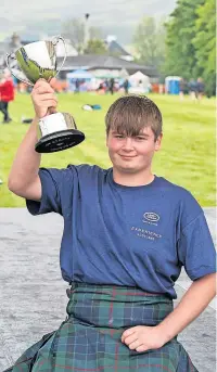  ?? ?? Suitable for all John Shanks won the junior title at Blackford in 2019