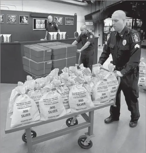  ??  ?? NEW YORK RESIDENTS CASH IN: Calls are pouring in from state residents who are trying to get their hands on the Jumbo Silver Ballistic Bags pictured above before the deadline ends. That’s because residents who find their zip code printed in today’s publicatio­n are cashing in on the lowest ever State Minimum price set for the next 2 days by the Federated Mint.