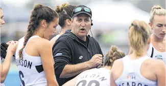  ?? Picture / Photosport ?? Black Sticks coach Mark Hager is encouraged by new players challengin­g regulars for selection.