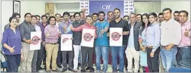  ?? HT PHOTO ?? CII’s Young Indians launching the campaign.