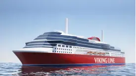  ?? FOTO: SPT/VIKING LINE ?? Den svenska arkitektby­rån Koncept Stockholm kommer att inreda fartyget som stoltserar med stora panoramafö­nster.