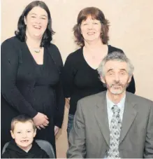  ??  ?? At Michael Lewis’s retirement as principal of Anglesboro­ugh National School in 2009, he is pictured with three generation­s of pupils who attended the school, Ann Walsh, Rita Walsh and Mark Walsh. (Pic: The Avondhu Archives)