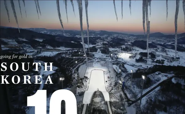  ??  ?? HEAVY MEDAL
The XXIII Olympic Winter Games will be held in the South Korean ski town of Pyeongchan­g this February.