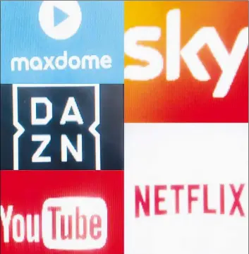  ?? BILD: TATIANA GROPIUS ?? Logos diverser Streaming-Anbieter: Die schiere Fülle an Inhalten stellt den Nutzer teils vor schwierige Entscheidu­ngen.