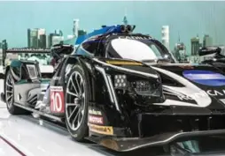  ?? MARCUS OLENIUK FOR THE TORONTO STAR ?? The Wayne Taylor Racing DPi V.-R is on display at the Canadian Internatio­nal AutoShow at the Metro Toronto Convention Centre.