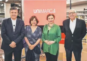  ?? ?? ▲ Marcelo Gálvez,
Encarnació­n Canalejo, Álvaro Saieh,
Tamara Agnic,