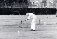  ??  ?? Edgar Jackson at Cheltenham Croquet Club