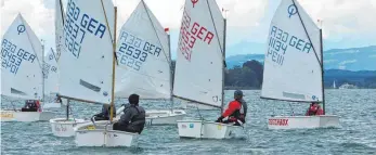  ?? FOTO: WYC ?? Über 100 Nachwuchss­egler kommen am Wochenende mit ihren Optimist-Dinghies zum WYC und wollen um den „Seemooser Opti-Pokal“segeln.