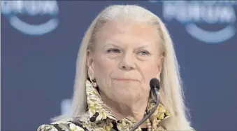  ?? -AP ?? IBM's outgoing chief executive Virginia Rometty will continue as executive chairman and serve through the end of the year.