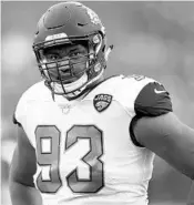  ?? THEARON W. HENDERSON/GETTY IMAGES ?? Defensive end Calais Campbell and the Jaguars’ stout defense suffered a few setbacks to end the season.