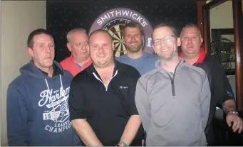  ??  ?? Blackwater Valley Town Dart Cup winners The Bridge House.