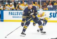  ?? Jeffrey T. Barnes, The Associated Press ?? Buffalo Sabres Jack Eichel, a celebrated draft pick, can only shake his head in disbelief over a franchise that has finished no better than 14th in the Eastern Conference since 2013.