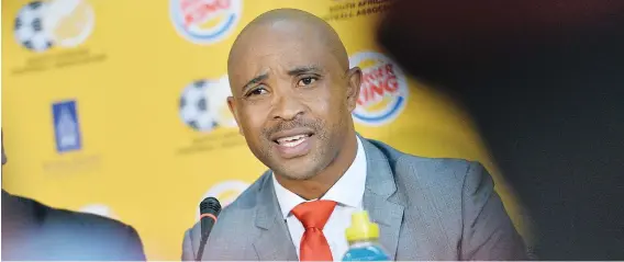  ?? Picture: Backpagepi­x ?? TOUGH TASK. coach Thabo Senong has a mountain to climb at the Under-20 World Cup in Korea.