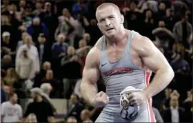  ?? ASSOCIATED PRESS FILE ?? Ohio State’s Kyle Snyder is the No. 1 seed at heavyweigh­t for the March 15-17 NCAA Division I tournament at Quicken Loans Arena.