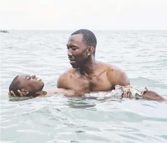  ??  ?? Alex Hibbert and Mahershala Ali in one of the most moving scenes from Moonlight