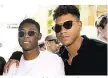  ??  ?? Ball-Ass David Alaba mit Kicker-Kumpel Marcel Brillmann