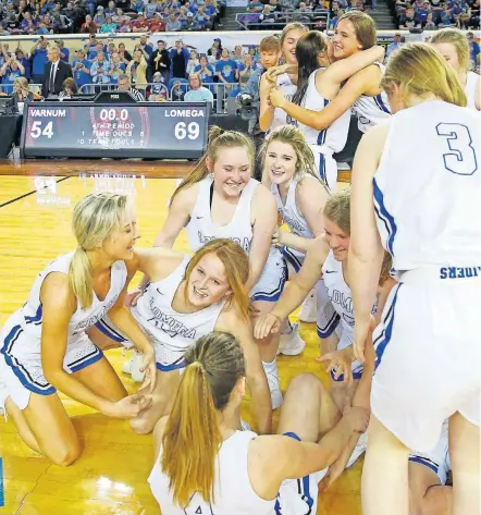  ??  ?? Lomega won its 13th girls basketball title last season, most in Oklahoma history. But despite the program's rich history, this season's team may be its best. It has scored 106 points or more three times this season and is averaging 85.0 points a game. [BRYAN TERRY/ THE OKLAHOMAN]