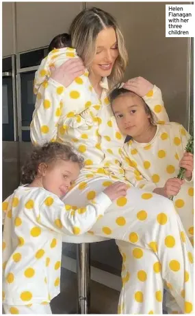  ??  ?? Helen Flanagan with her three children