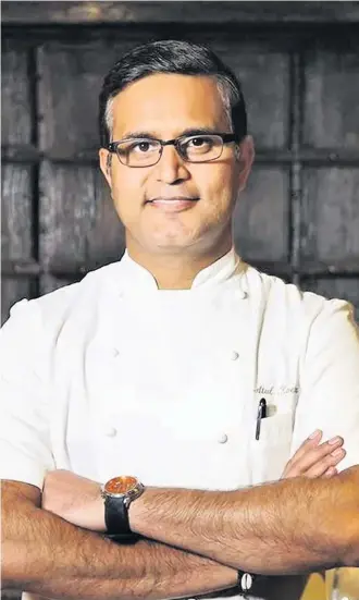  ??  ?? > TV regular Atul Kochhar was only the second Indian chef to receive a Michelin star