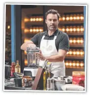  ?? ?? Australian actor Matt Le Nevez shows off his skills in the kitchen in Channel 10’s Celebrity MasterChef.