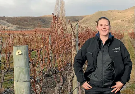  ?? SUPPLIED ?? Annabel Bulk, of Felton Road, is the Bayer Central Otago Young Viticultur­ist of the Year 2017.