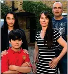  ??  ?? CRITIC: Asif Bhatti with his family