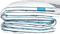  ??  ?? Simba hybrid pillow, 50x75cm, from £65 (simbasleep.com)