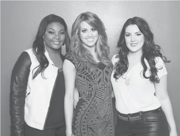  ?? Fox ?? American Idol finalists, from left, Candice Glover, Angie Miller and Kree Harrison face off tonight.