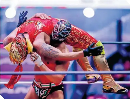  ?? ?? La adrenalina de la lucha libre se trasladará al Vive Latino de este año.