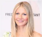  ??  ?? Actress Gwyneth Paltrow