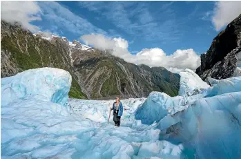  ??  ?? Franz Josef Glacier is thought to have once reached right down to the Tasman Sea.