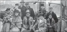  ?? PHOTO COURTESY OF THE CULTURAL CENTER OF THE HASKELL INDIAN NATIONS UNIVERSITY; ?? From left: The newspaper Talks and Thoughts of the Hampton Indian Students; five Alaska Native children sit aboard a ship. On the far right is presumed to be Sophia Tetoff, aged 8; Haskell babies – children in the early years of the school. the 123-year-old Hiawatha Hall, built by former boarding school students “out of native Kansas limestone”.