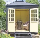  ??  ?? Make working from home more comfortabl­e with an insulated garden office