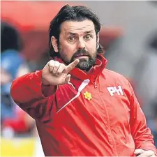  ??  ?? Dundee manager Paul Hartley.