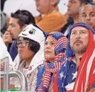  ?? YUKIHITO TAGUCHI/USA TODAY SPORTS ?? Watching the USA-Iran game last week at the World Cup in Doha, Qatar.