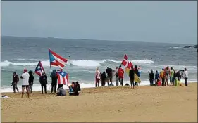  ??  ?? Les plages biarrotes réunissent les délégation­s de 47 pays cette semaine.