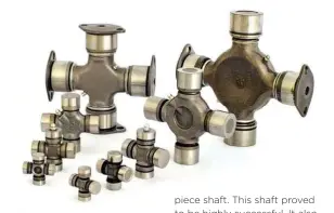 ??  ?? Dullabh Commercial­s manufactur­es a variety of universal joints.