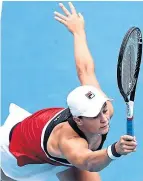  ??  ?? Australian Ashleigh Barty will be a favourite at Melbourne.