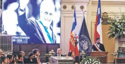 ?? ?? ►
Presidente Gabriel Boric en el funeral de Estado de Sebastián Piñera.