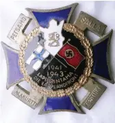  ??  ?? ■
Minnesmeda­ljen från Lapplandsf­ronten delades på initiativ av marskalk Mannerheim ut till tyska militärer, medan finländska soldater hade rätt att köpa den. Ett exemplar fanns i Jack S. Kotschacks ägo.