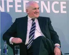  ?? Photo by Valerie O’Sullivan ?? Former Taoiseach Bertie Ahern speaking about the future of the Good Friday Agreement at Friday’s Economic Conference in Killarney.