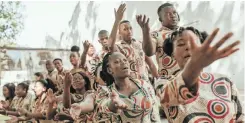  ?? ?? THE Hout Bay Ingoma Choir brings a mix of African traditiona­l choral music and pop covers.