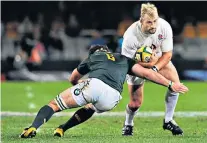  ??  ?? First call: Marler on his England debut against South Africa in 2012