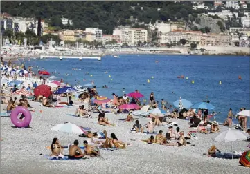  ?? (Photo Dylan Meiffret) ?? Sur la Prom’, hier après-midi.