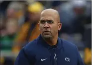  ?? THE ASSOCIATED PRESS ?? Penn State coach James Franklin: “If this continues to roll into the fall, it’s going to have significan­t impacts.”